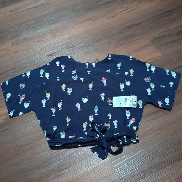 Zara novelty ice cream print cropped top - Picture 4 of 8